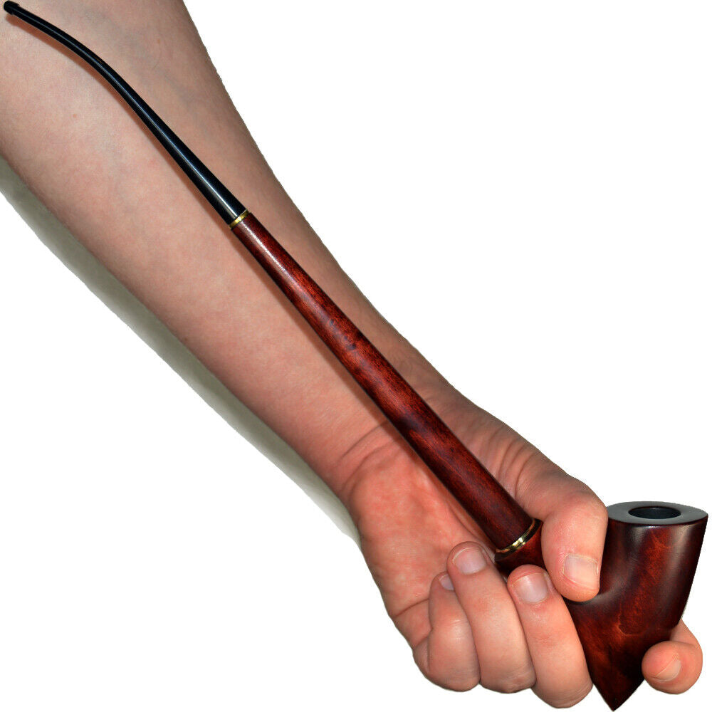 "Pipa Para Fumar Tabaco 13,2" Churchwarden|Pipas Para Filtro De 9 Mm-33 Cm "Espada Rota"