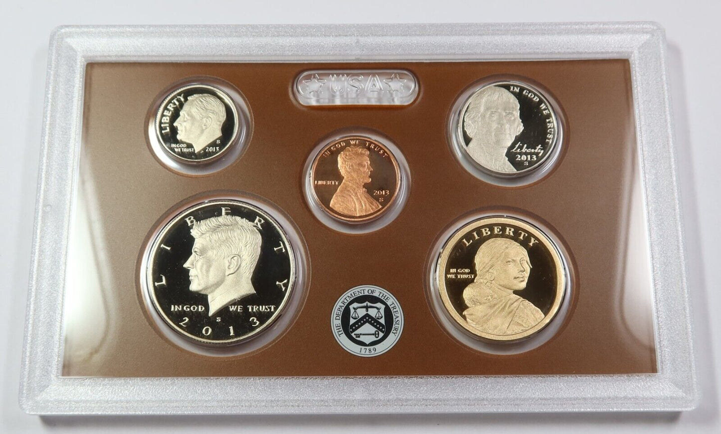 2013 S Proof Clad Complete 14 Coin Set with Original Box & COA #45918Y