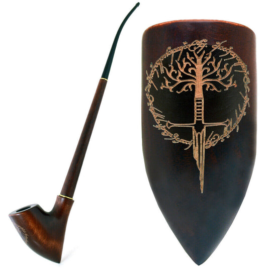 "Pipa Para Fumar Tabaco 13,2" Churchwarden|Pipas Para Filtro De 9 Mm-33 Cm "Espada Rota"