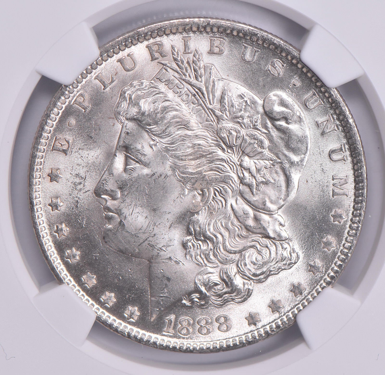 MS63 1888 Morgan Silver Dollar NGC Brown Label