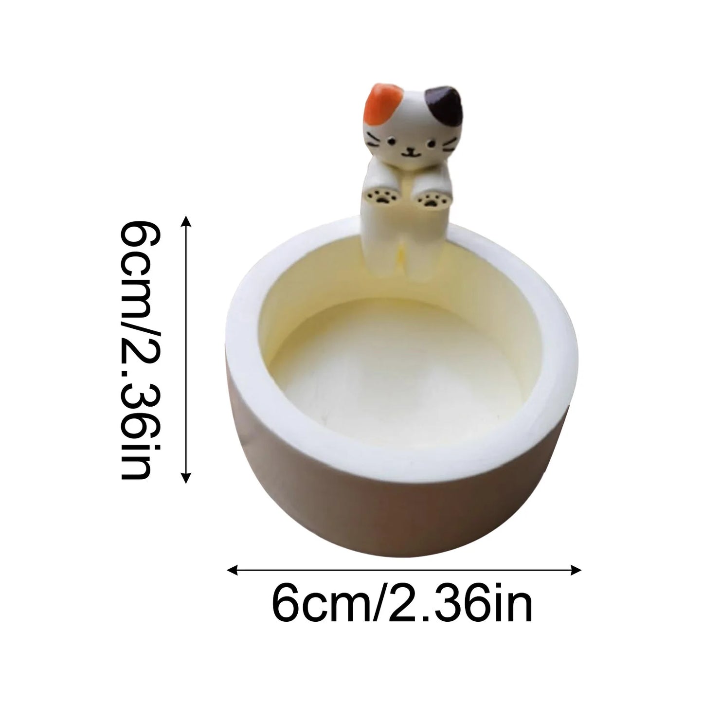 Kitten Candle Holder Cute Cat Candlestick Creative Aromatherapy Candle Holder Durable High Tempe Cartoon Candlestick Decoration