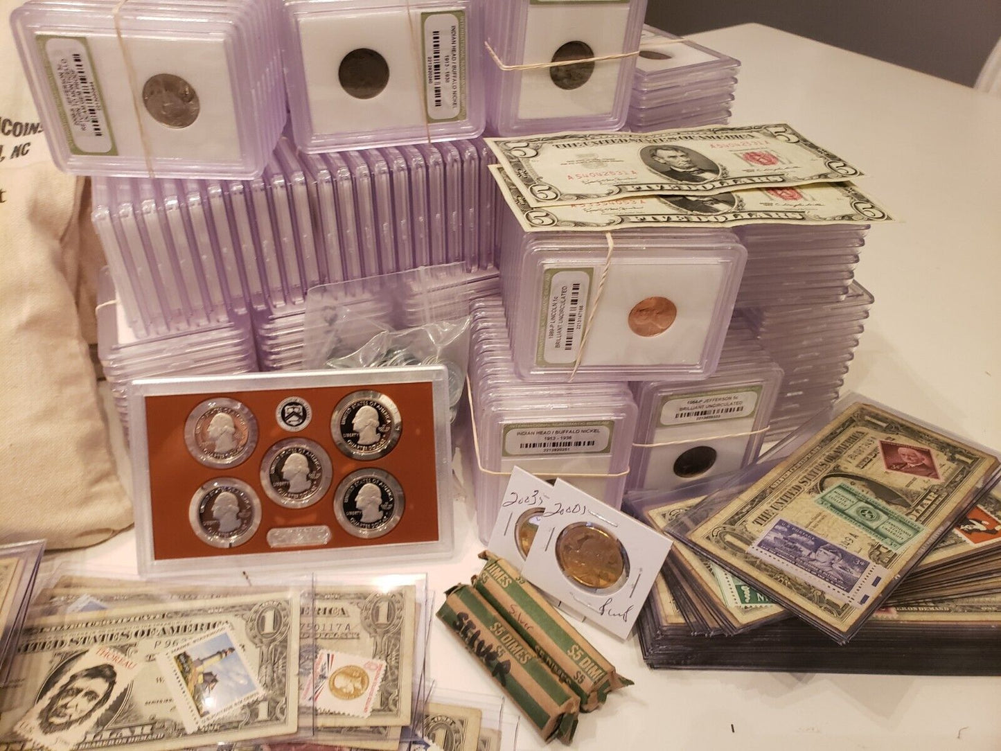 ESTATE SALE FIND, OLD US COINS, GOLD, .999 SILVER BARS, BULLION, RARE U.S. BILLS