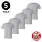 Mens Plain T-Shirts Multipack 5 Pack 100% Cotton Blank Short Sleeve New Tee Gym